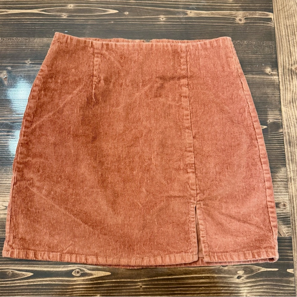 Aeropostale Rust Corduroy Mini Skirt